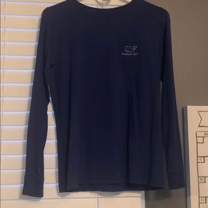 vineyard Vines blue and teal long sleeve